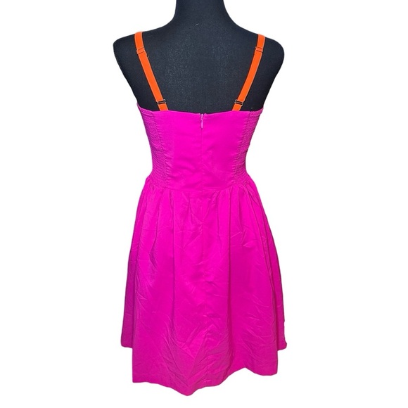 Vintage Havana hot pink midi dress size M - Picture 3 of 6